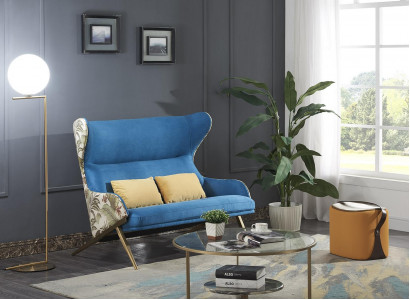 Canapé 2 Sëtzer Design Canapéë Polster Canapéë Relax Textil Modern Zweisëtzer Nei