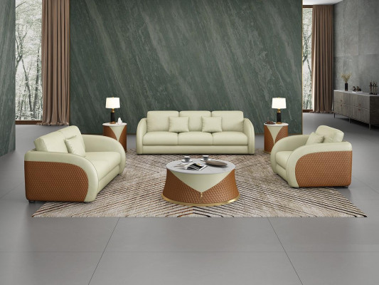 Dreiplazeg Italienesch Miwwele Stil Canapé 3 Plaz Modern Canapé Liederkanapé