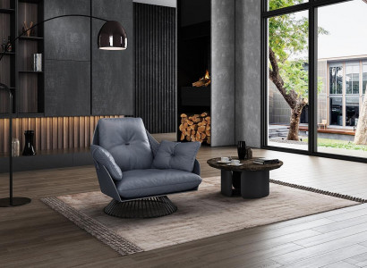 Sessel Design Gro Metall Relax Club Lounge Eenzëger Polster Stoff Lieder
