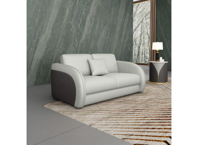 Ledercouch Sofa Wunnlandschaft 2-Sëtz Design Modern Sofa Zweesëtz Echtlieder