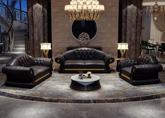 Chesterfield Sofa Couch Polster Couch 3er Couchen Deko Polster Lieder Nei