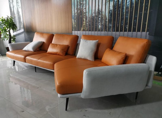 Eckcouch L-Form Wunnlandschaft Sofa Canapé Polster Eck Garnitur Ledercouch Grupp.