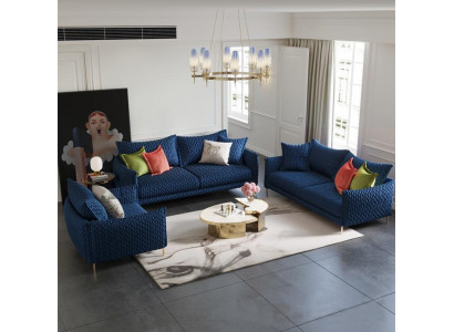 Liederdivan Divangarnituren Sëtz Polster Sofa Chouch Garnitur 3+2+1 Lieder Stëff