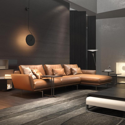 Sofa L-Form Liederbézuch Canapé Wunnlandschaft Garnitur Design Eckcanapé Modern Sofa