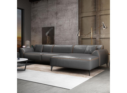 Wunnlandschaft Canapé Polster Textil Lieder Stoff Sëtz Garnitur Eck Ecksofa L-Form.