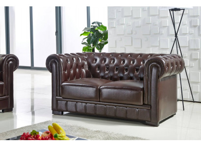 Design Zwëschesëtz Lounge Miwwelen 2-Sëtz Canapé Couch Polster Club Couches Canapéën