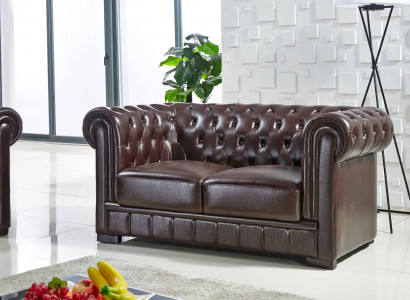 Design Zwëschesëtz Lounge Miwwelen 2-Sëtz Canapé Couch Polster Club Couches Canapéën