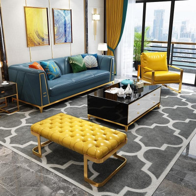 Chesterfield Sofa Canapé Dréiplazéiert Gepolstert Canapé 3er Couchen Polster Lieder