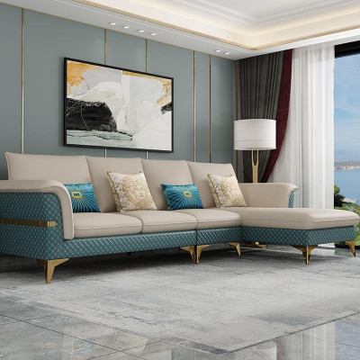 Design Ecksofa L-Form Modern Sofas Liederbett Canapé Wohnlandschaft Modern Sofa