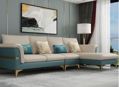 Design Ecksofa L-Form Modern Sofas Liederbett Canapé Wohnlandschaft Modern Sofa