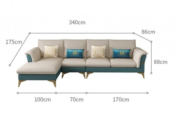 Design Ecksofa L-Form Modern Sofas Liederbett Canapé Wohnlandschaft Modern Sofa