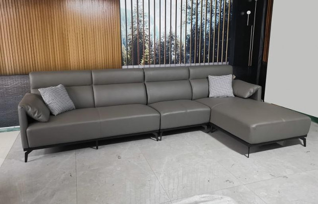 Ecksofa L-Form Wunnlandschaft Canapé Couch Polster Eck Garnitur Gielt Ledercanapé.