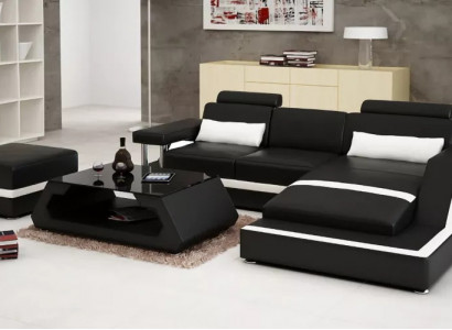 Wohnlandschaft Designer Canapé Eckcanapé L-Form Modern Canapé Eckgarnitur