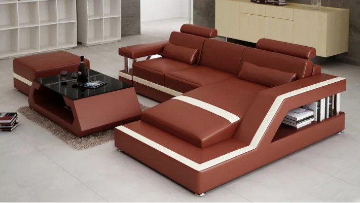 Wohnlandschaft Designer Canapé Eckcanapé L-Form Modern Canapé Eckgarnitur