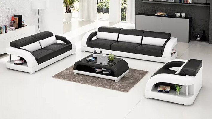 Wunnlandschaft Sofagarnitur 3+2+1 Sëtzer Designer-Sofa Lieder-Sofa Modern Sofa