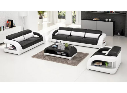 Wunnlandschaft Sofagarnitur 3+2+1 Sëtzer Designer-Sofa Lieder-Sofa Modern Sofa