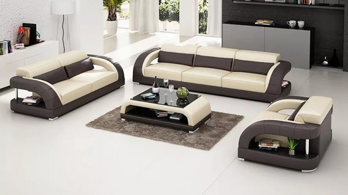 Wunnlandschaft Sofagarnitur 3+2+1 Sëtzer Designer-Sofa Lieder-Sofa Modern Sofa