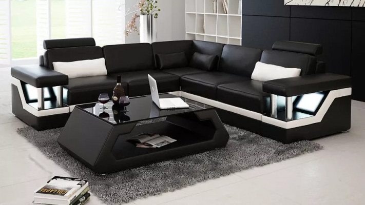 Wunnlandschaft Sofa Garnitur Eckgarnitur Lieder-Sofa Polster Polster Couch