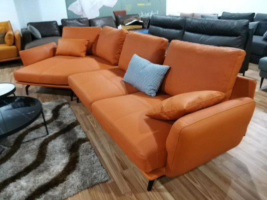 Eck Eckcouch L-Form Wunnlandschaft Canapé Polsterserie Lieder Stoff Canapéen