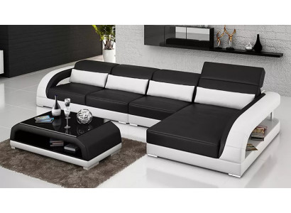 Liederpolster Design Ecksitzgrupp Eckcouch Canapé Sofa L-Form Wunnzëmmer