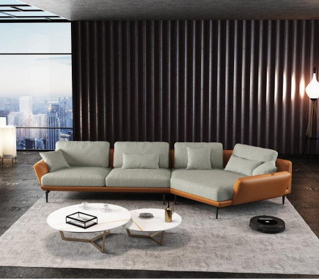 Ecksofa L-Form Modern Sofa Deko Ledersofa Ecksofa Polstersofe Wunnlandschaft