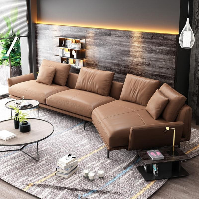 Ecksofa L-Form Modern Sofa Deko Ledersofa Ecksofa Polstersofe Wunnlandschaft