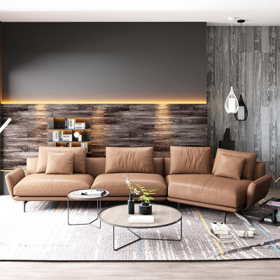 Ecksofa L-Form Modern Sofa Deko Ledersofa Ecksofa Polstersofe Wunnlandschaft