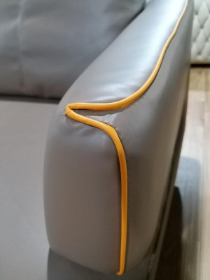 Ecksofa Eckcouch Sofa Polster Eck Couch Lieder Luxus Wunnzëmmer Eckgarnitur