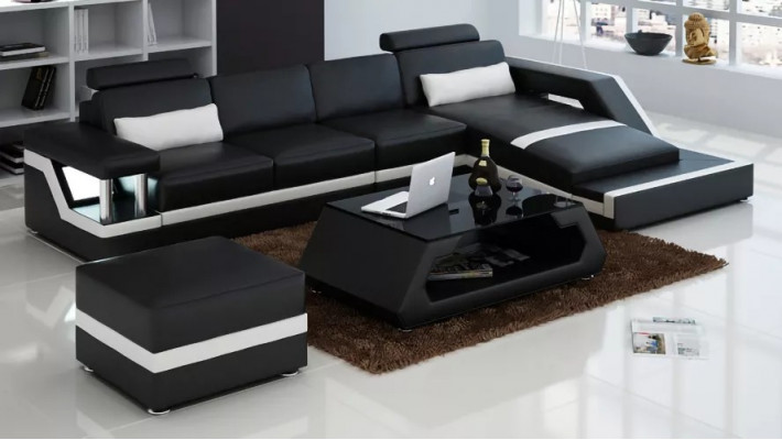 Ledercouch Eckcouch L-Form Modern Couch Ledercouch Eckcouch Polster