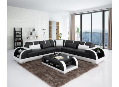 Design Modern Ecksofa Wunnzëmmer Miwwelen Eckcouch Liederpolster Canapé