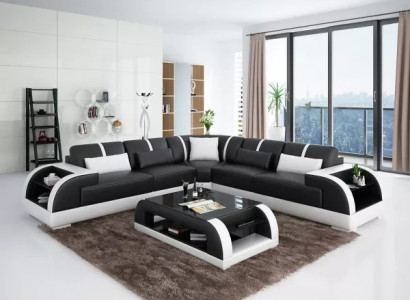 Design Modern Ecksofa Wunnzëmmer Miwwelen Eckcouch Liederpolster Canapé