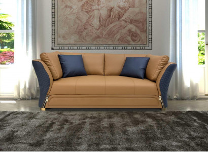 Sofa Dräisiwwer Couch Gepolstert Design Sëtz Sofas Deko Sall Miwwelen Modern.