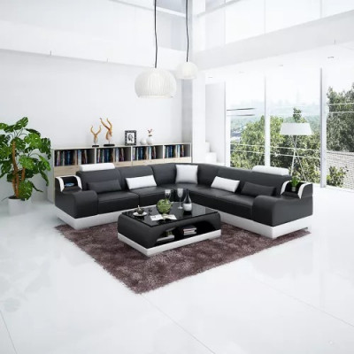 Ecksofa Modernen Eckcanapé Design Wunnzëmmer Miwwelen Liederpolster Canapé
