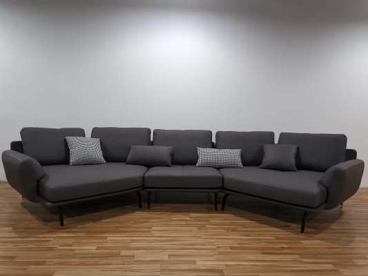 Eckcouch an L-Form Wohnlandschaft Sofa Couch Polster Sofae Garnitur Liederdivan Couchen