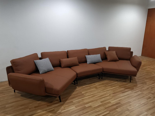 Eckcouch an L-Form Wohnlandschaft Sofa Couch Polster Sofae Garnitur Liederdivan Couchen