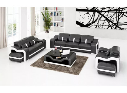 Sofasëtzung 321 Sëtz Plëtz Ledersofa Moderne Sofa Wunnlandschaft Designer