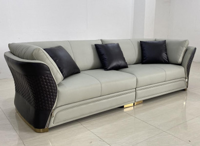 Canapé Këssen Design Sofa Modern 4-Plaz Sofa Wunnzëmmer Deko Miwwelen