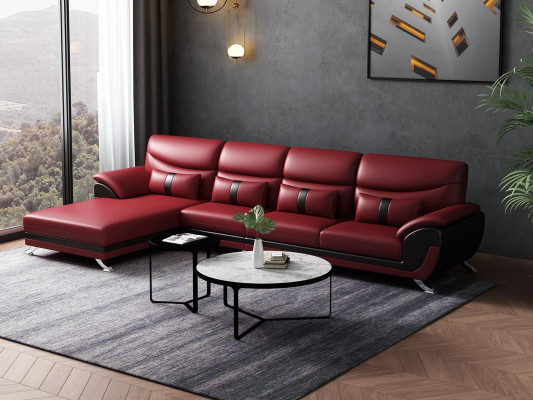 Design Wunnzëmmer Liederpolster Ecksofa Eckcouch Canapé Sofa L-Form