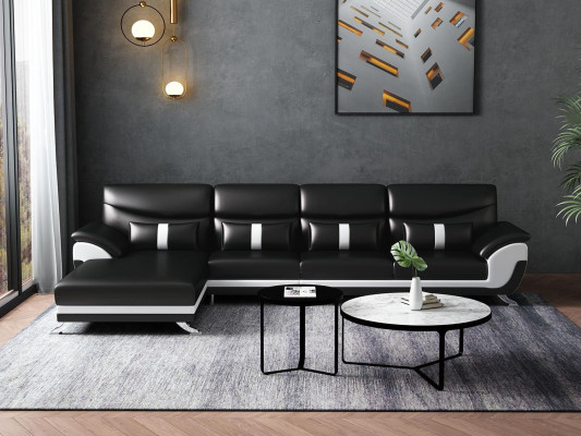 Design Wunnzëmmer Liederpolster Ecksofa Eckcouch Canapé Sofa L-Form