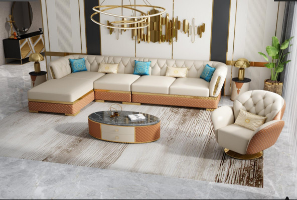 Eckcouch L-Form Liedergaarnitur Couch Wunnlandschaft Ausrüschtung Design Modern Sofen Eck