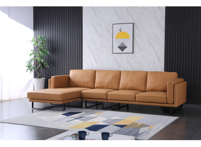 Eckcouch Design Ecksofa Wunnzëmmer Miwwelen Modern Liederpolster Couch
