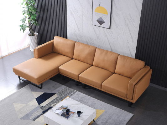 Eckcouch Design Ecksofa Wunnzëmmer Miwwelen Modern Liederpolster Couch