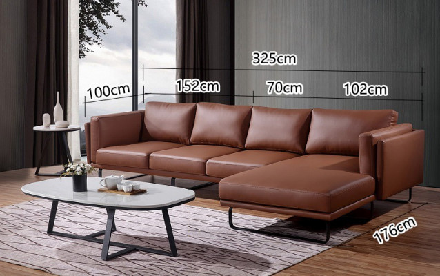 Eckcouch Design Ecksofa Wunnzëmmer Miwwelen Modern Liederpolster Couch