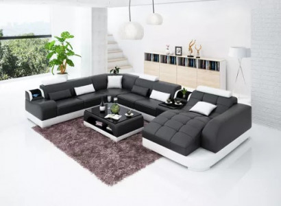Wunnzëmmer Design Ecksofà Miwwelen Modern Eckcouch Liederpolster Couch