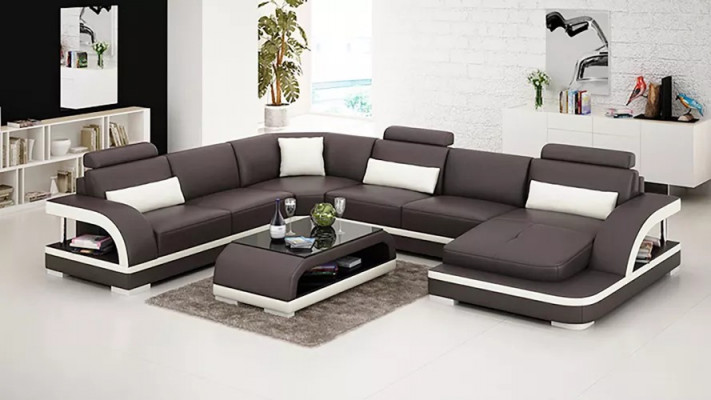 Design Ecksofa Wunnzëmmer Dekoratioun Miwwelen Modern Eckcouch Liederpolster Canapé