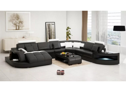 Eckcouch Design Ecksofa Wunnzëmmer Miwwelen Liederpolster Couch Sofa Wunnlandschaft