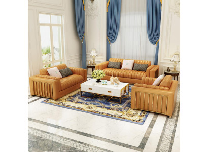 Luxus Liederdivan Couch Wunnlandschaft Garnitur Design Modern Divanen Divan 3+2+1 Nei