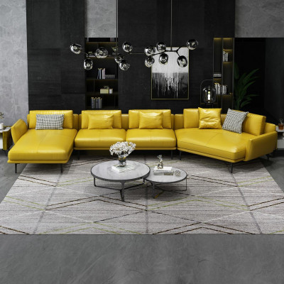 Sofa U-Form Lieder Wunnlandschaft Garnitur Design Modernsofa Canapé Sofas Türkis
