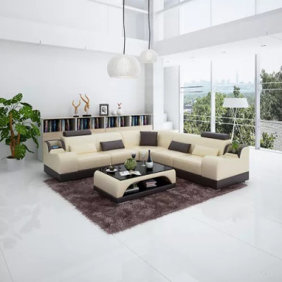Design Ecksofa Wunnzëmmer Modern Eckcouch Liederpolster Couch Canapé