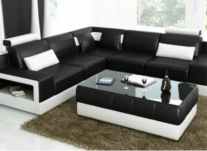 Wunnzëmmer Lieder XXL Canapé Landschaft Sofa modern Designer Eckpolster